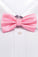 Fashion Polyester Bow Tie Pink