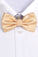 Fashion Polyester Bow Tie Champagne