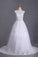 2024 A Line Cap Sleeve Scoop Tulle Wedding Dresses With Applique And Sash
