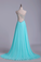 2022 Prom Dresses A Line One Shoulder Tulle & Chiffon Sweep Train With Beading