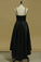2022 New Arrival Asymmetrical Evening Dresses Sheath Spaghetti Straps Black