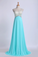 2022 One Shoulder Prom Dresses A Line With Beading Tulle And Chiffon Sweep Train