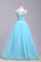 2022 Bateau Beaded Bodice A Line/Princess Prom Dress With Tulle Skirt Open Back