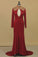 2022 High Neck Prom Dresses Mermaid/Trumpet Sweep Train Spandex With Applique