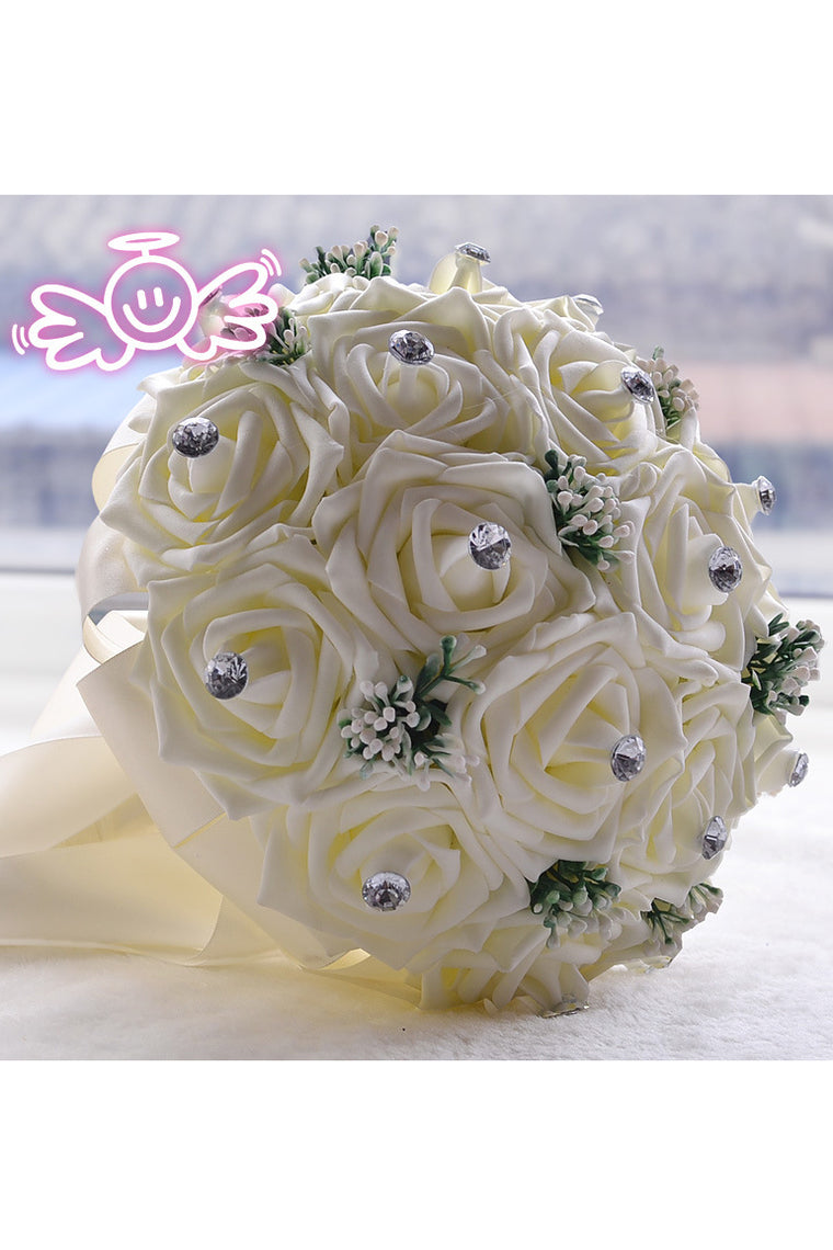 Graceful Round Foam Bridal Bouquets