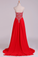 2022 Prom Dress Sweetheart A Line Floor Length With Beads Chiffon&Tulle