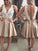 A-Line/Princess Sleeveless Beading Homecoming Dresses Addison V-neck Satin Short/Mini Dresses