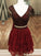 A-Line/Princess V-neck Sleeveless Homecoming Dresses Beading Short/Mini Lucia Lace Two Piece Dresses