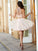 A-Line/Princess Halter Beading Sleeveless Homecoming Dresses Chiffon Natalya Short/Mini Two Piece Dresses